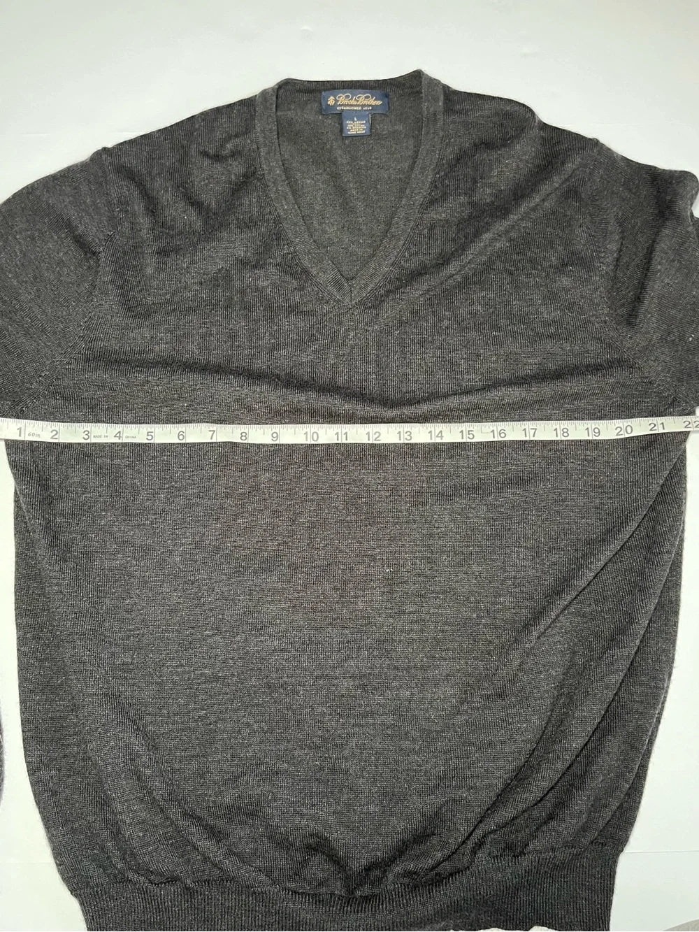 Brooks Brother Charcoal Gray Merino Sweater~Golf~Preppy~Grandpacore